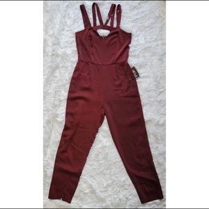 Express women's business casual night out full length romper Jumpsuit